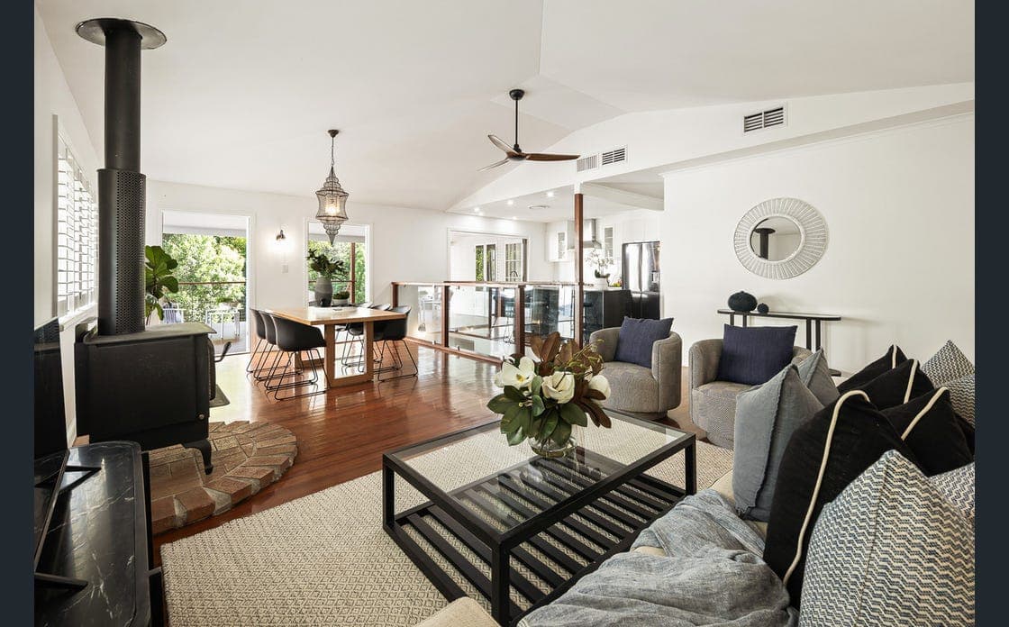 Family living and dining interior