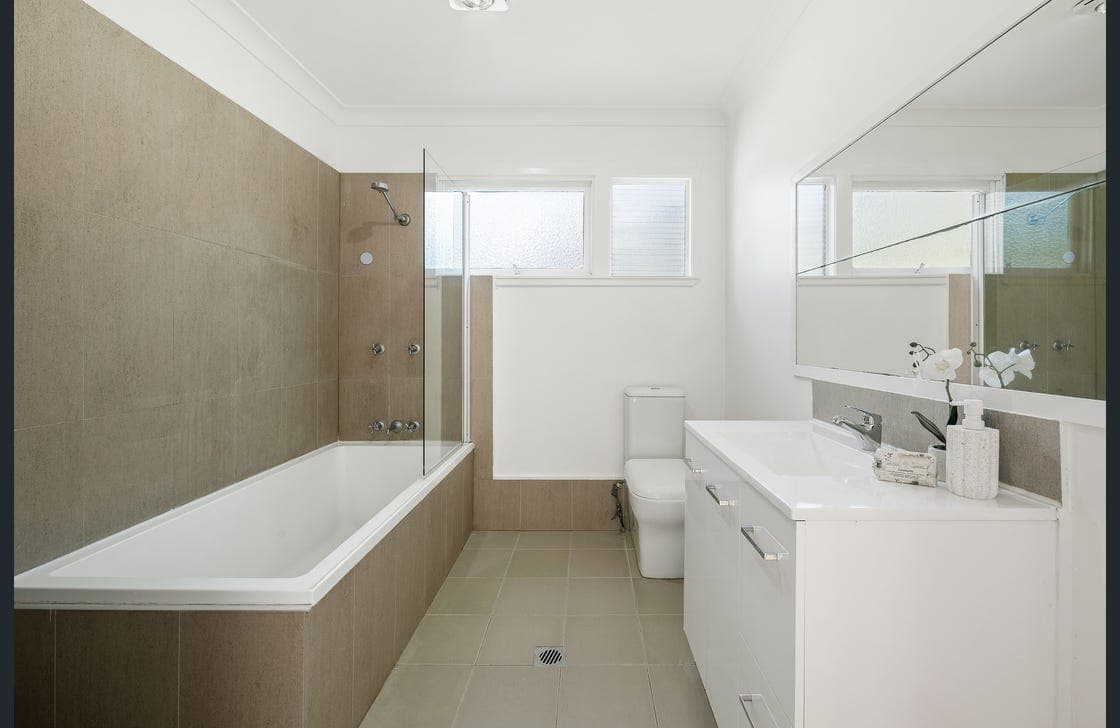 Residential bathroom interior