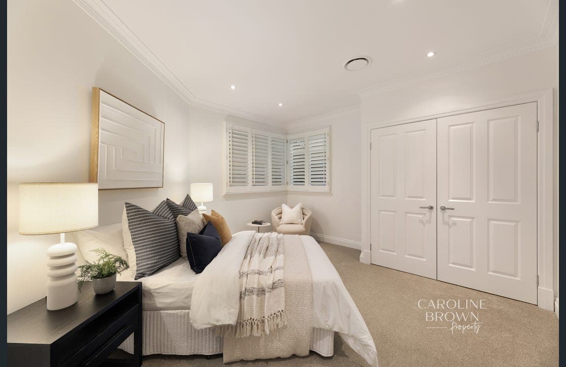Calm Brisbane bedroom painted by Smart Quality Painting